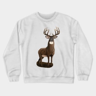 Whitetail Deer Graphic Crewneck Sweatshirt